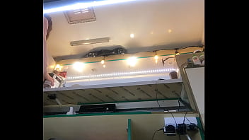 Super sexy babe in micro panties upskirt pov