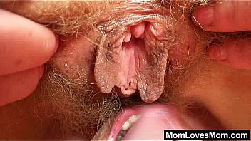 Woolly milf gets toyed by mad blondie wifey Woolly milf gets toyed by mad blondie wifey