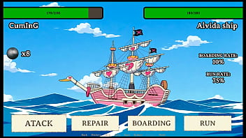 Lusty buccaneers parody hentai game ep 4 creampie alvida's pirate pussy