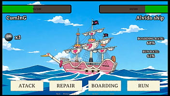 Lusty buccaneers parody hentai game ep 4 creampie alvida's pirate pussy