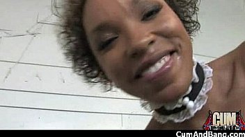 Nice ebony blowjob and cum 1