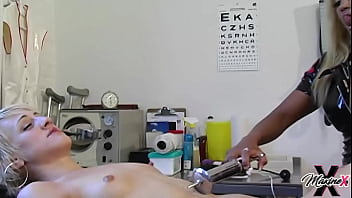 Dylan ryder got dildo fucked on the medical table by nurse maxine x