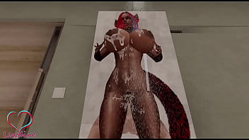 Shower fun with lewdine getting out of hand