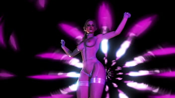 Mature fantasy dancer donned hot leather underwear and posing for you