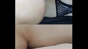 Buceta apertada do clitóris grande e os seios grandes naturais pulando enquanto meto e forte sexo missionário