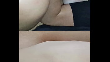 Buceta apertada do clitóris grande e os seios grandes naturais pulando enquanto meto e forte sexo missionário