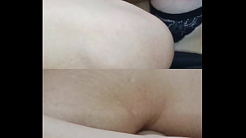 Buceta apertada do clitóris grande e os seios grandes naturais pulando enquanto meto e forte sexo missionário