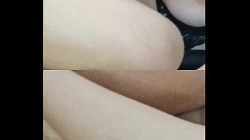 Buceta apertada do clitóris grande e os seios grandes naturais pulando enquanto meto e forte sexo missionário