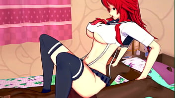 "the demon president punished me for sneaking into the club rias gremory waifu animation "