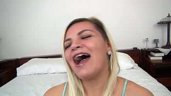 Alex little cute blonde 19 yo pov blowjob and huge messy cum load wow a