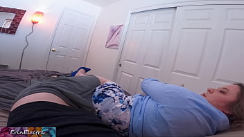 Stepson shares a bed with stepmom and they try not to get naked Stepson shares a bed with stepmom and they try not to get naked