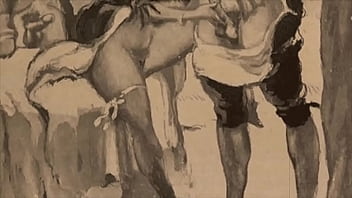 Retro erotic drawings