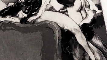 Retro erotic drawings