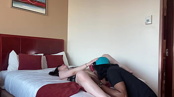 Black christ slutting out this sexy asian beauty from the bar one night stand