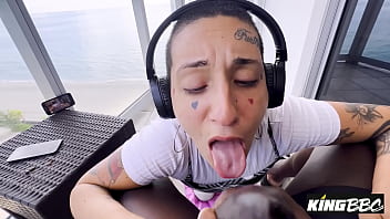 Short haired pawg gia lovely bouncing on louie smalls bbc for kingbbc