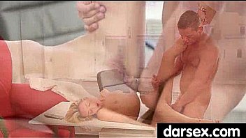 Babe’s expert tongue goes up and down on a cock 5