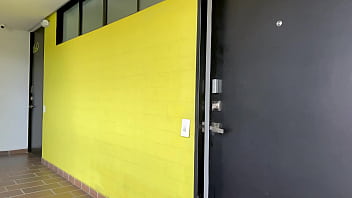 Hot latina girl next door walks in on white neighbor masturbating then takes his milk in her pussy