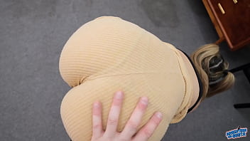 Jiggly bubble butt latina lap sitting on boss boner