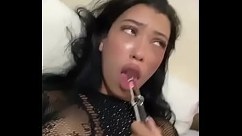 Latina teen whore loves to suck cock with her tongue piercing