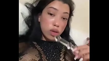 Latina teen whore loves to suck cock with her tongue piercing