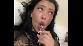 Latina teen whore loves to suck cock with her tongue piercing