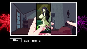 Ron stoppable has kim;s mom tits on his phone