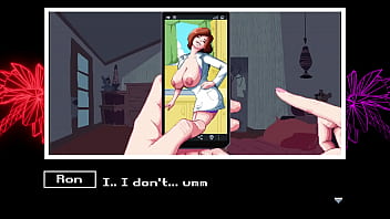 Ron stoppable has kim;s mom tits on his phone