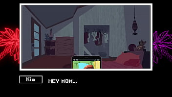 Ron stoppable has kim;s mom tits on his phone