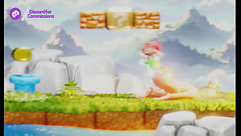 Tiny plumber fights to climb out blonde's butt– 3d nsfw animation