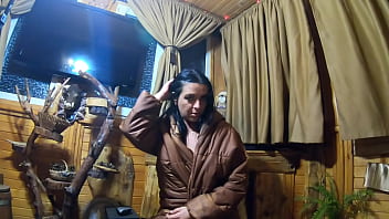 Smoking and a lot of cum on my new light brown long jacket is what my impotent husband wants preview