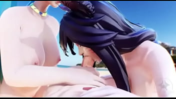 Threesome at the beach