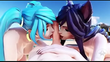 Threesome at the beach