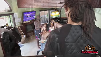 Gangbanging the sexy slutty karmen karma with the mandingo club