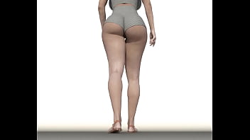 Giant lady stomping man inside flipflaps Giant lady stomping man inside flipflaps