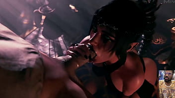 Goth shadowheart blows your cock