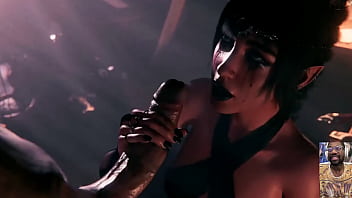 Goth shadowheart blows your cock