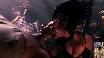 Goth shadowheart blows your cock