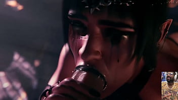 Goth shadowheart blows your cock