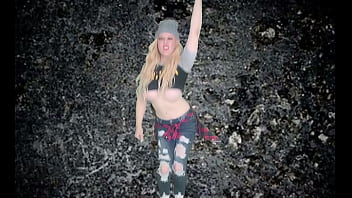 Four grunge chicks dance and suck cock