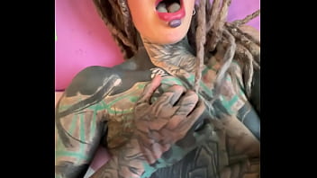 Masturbation solo tattooed girl dirty talk with german