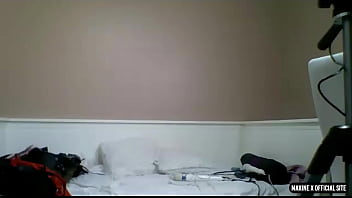 Solo performance of busty maxine x dildo fucking her horny twat