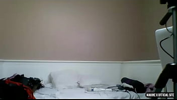 Solo performance of busty maxine x dildo fucking her horny twat