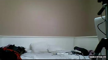 Solo performance of busty maxine x dildo fucking her horny twat