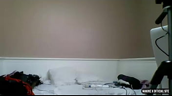 Solo performance of busty maxine x dildo fucking her horny twat