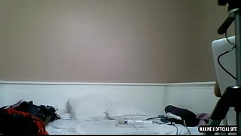 Solo performance of busty maxine x dildo fucking her horny twat