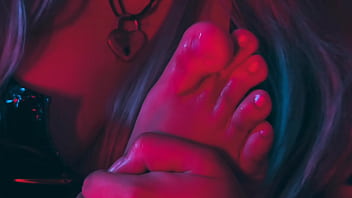 High heels goddess showing off her perfect feet