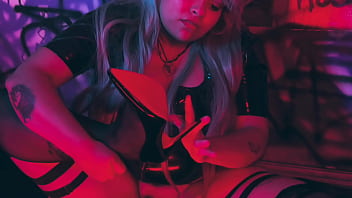 High heels goddess showing off her perfect feet