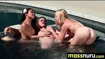 Sexy body gets a happy ending massage 15