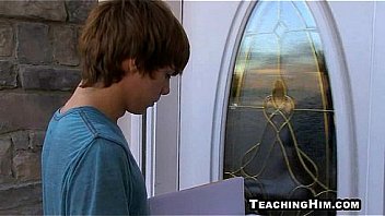 Horny Twink Sucking A Mature Studs Hard Cock thumbnail