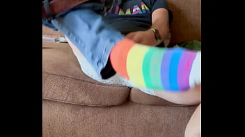 Daddy Starts Fully Clothed Strips Down To His Briefs Cock Comes Through The Fly And Strokes Slowly Pulls Off Underwear Insert Dildo Lubes Up Flashlight Starts Stroking Comes With A Good Old Hand thumbnail